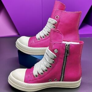 Pink High-Top Sneakers